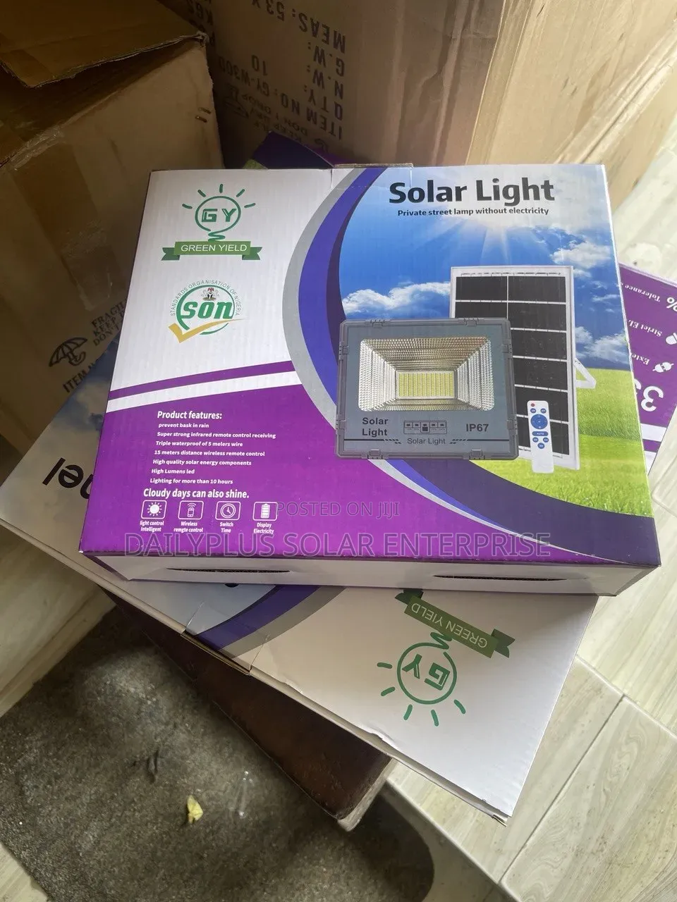Solar Light 300watts With Panel and Remote Control