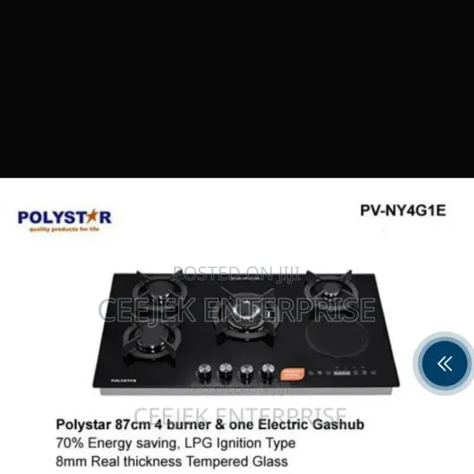 4 Gas and 1 Electric Gas Cooker
