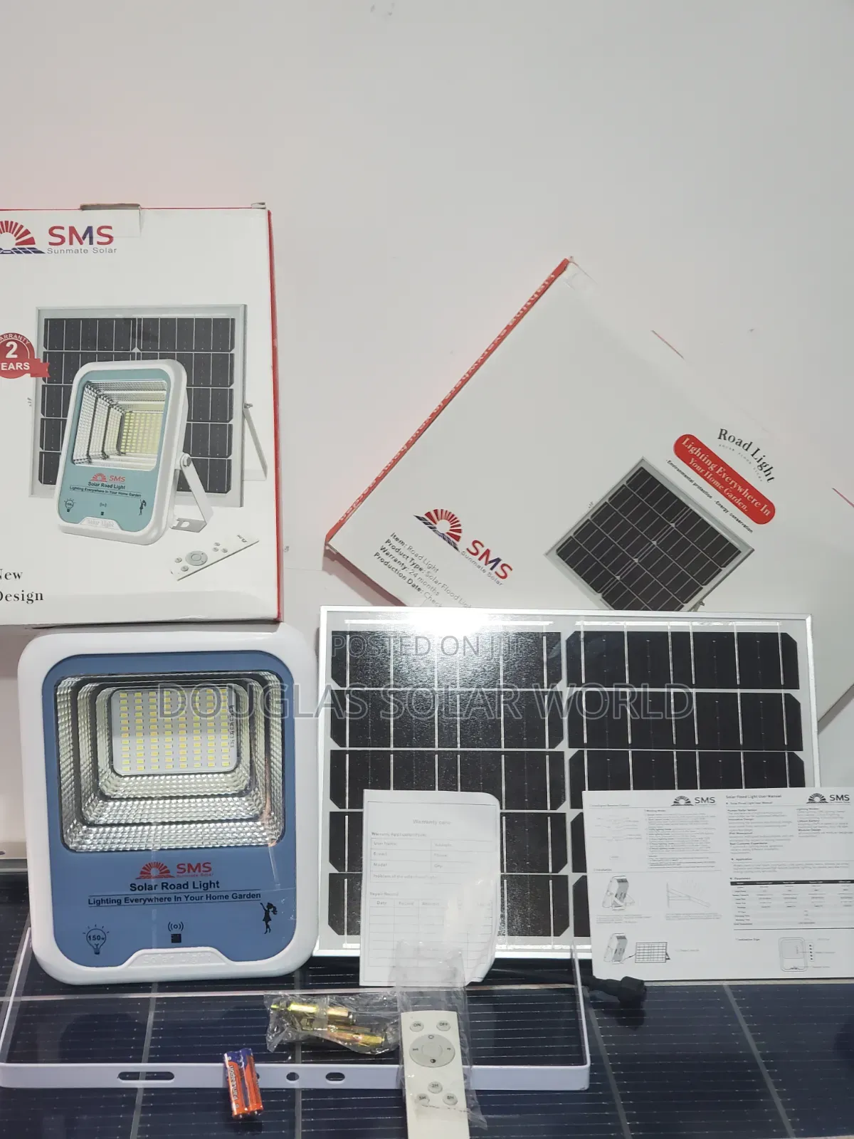 SMS 150w All in One Solar Flood Light