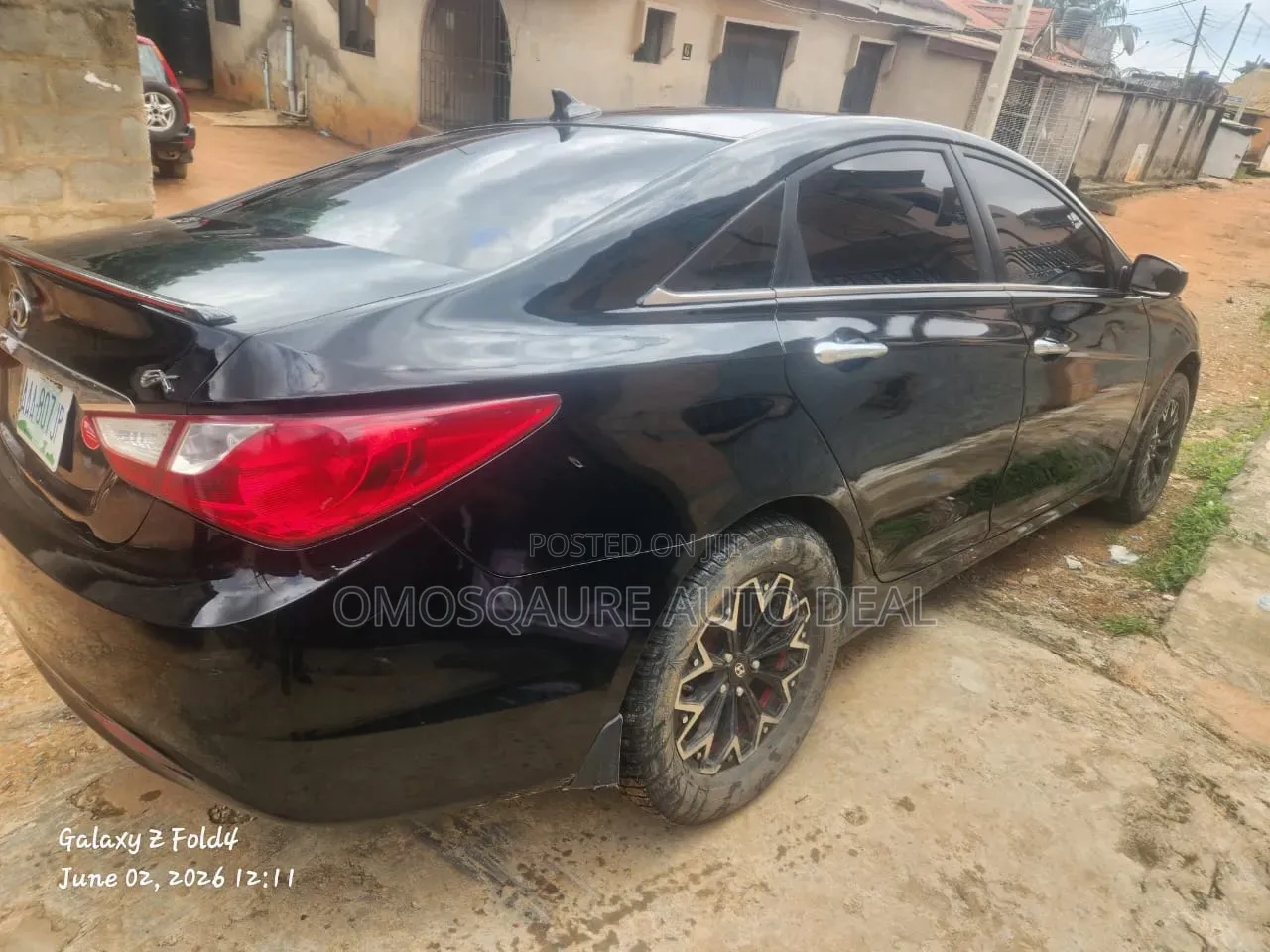Hyundai Sonata Limited 2.0T Sedan (2.0L 4cyl 6A) 2012 Black