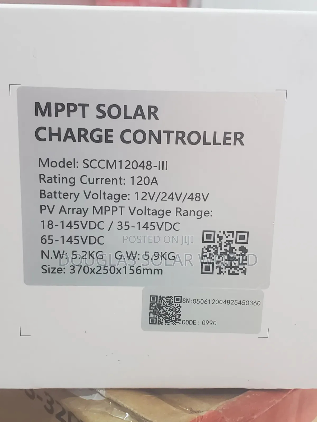Felicity Solar 120a MPPT Charge Controller