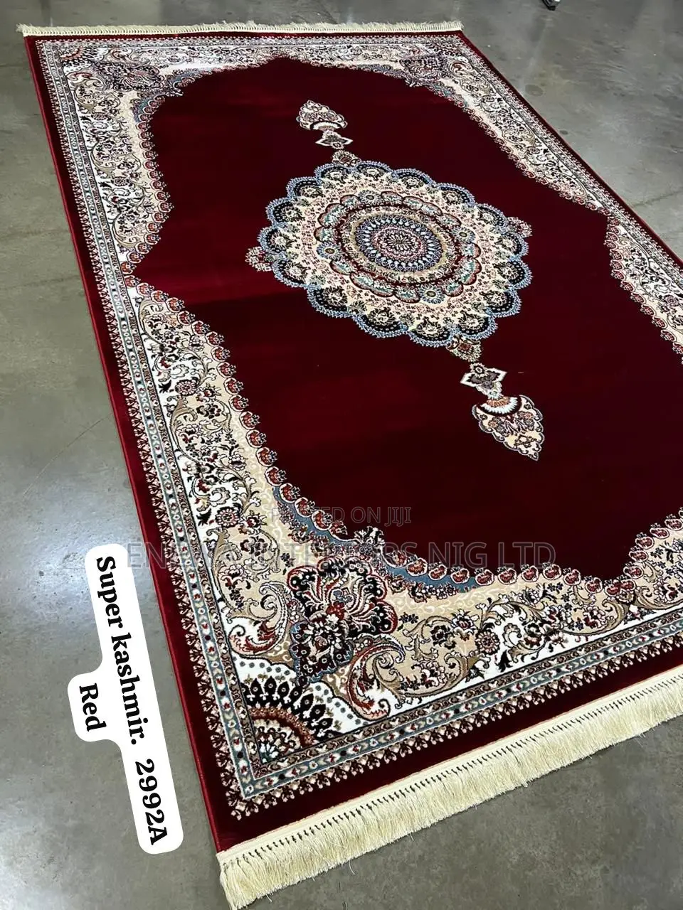 Red Color Arabian Center Rug Carpet