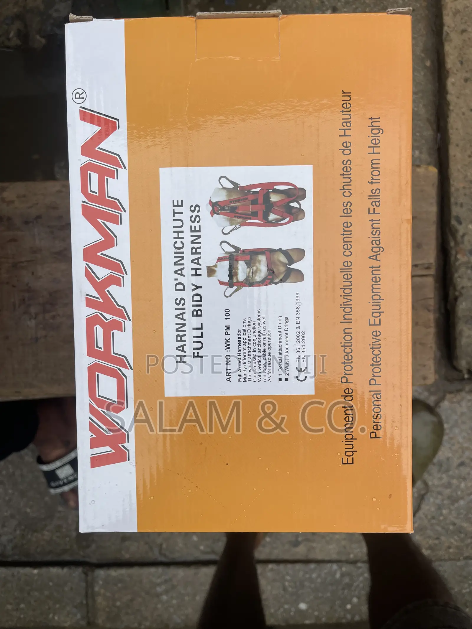 Workman Full Body Safety Harness With Double Lanyard Hook |