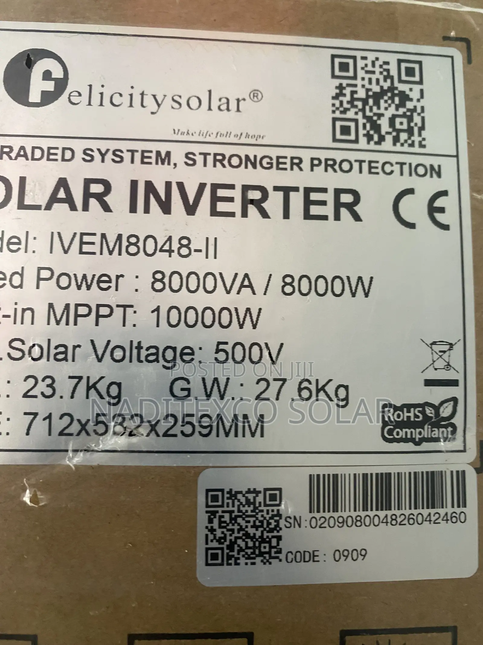 8kva/48v Hybrid Inverter