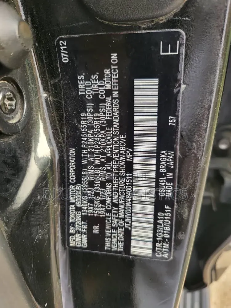 Lexus LX 570 2012 Black