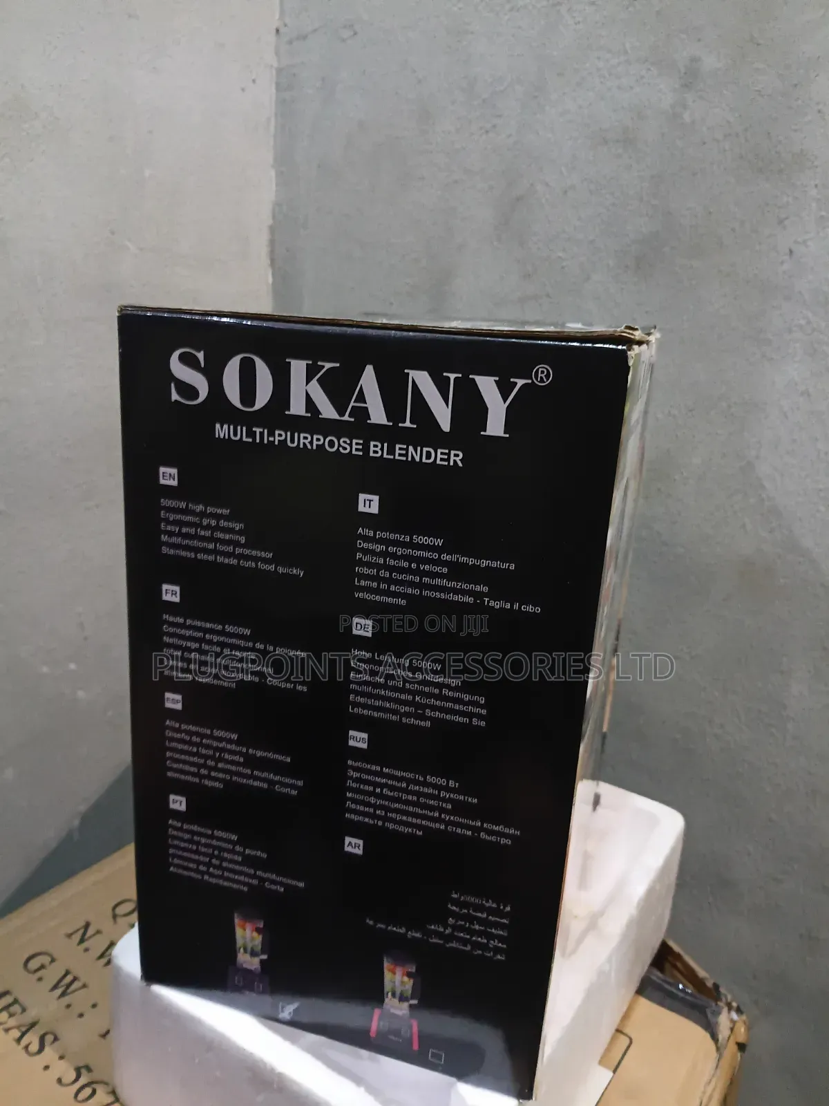 Sokany Blender 2.5liters 5000watts+ Free Delivery Today Only