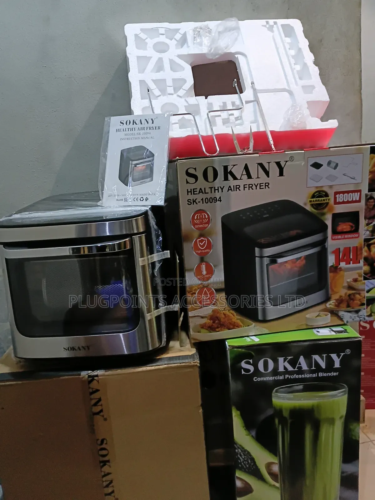 Sokany Healthy Airfryer 14 Liters With Accessories