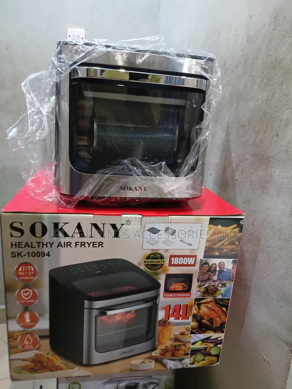 Sokany Healthy Airfryer 14 Liters With Accessories