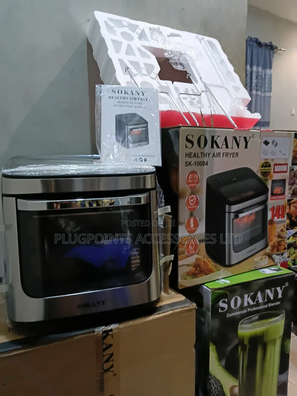 Sokany Healthy Airfryer 14 Liters With Accessories