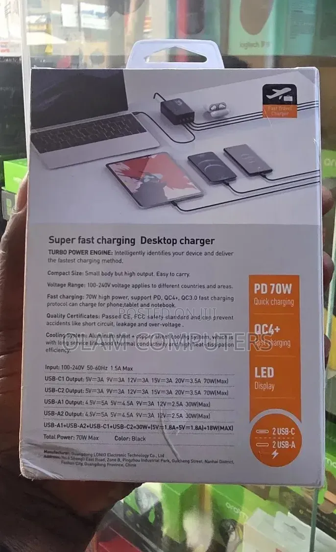 Ldnio 70w Super Fast Charging Desktop Charger