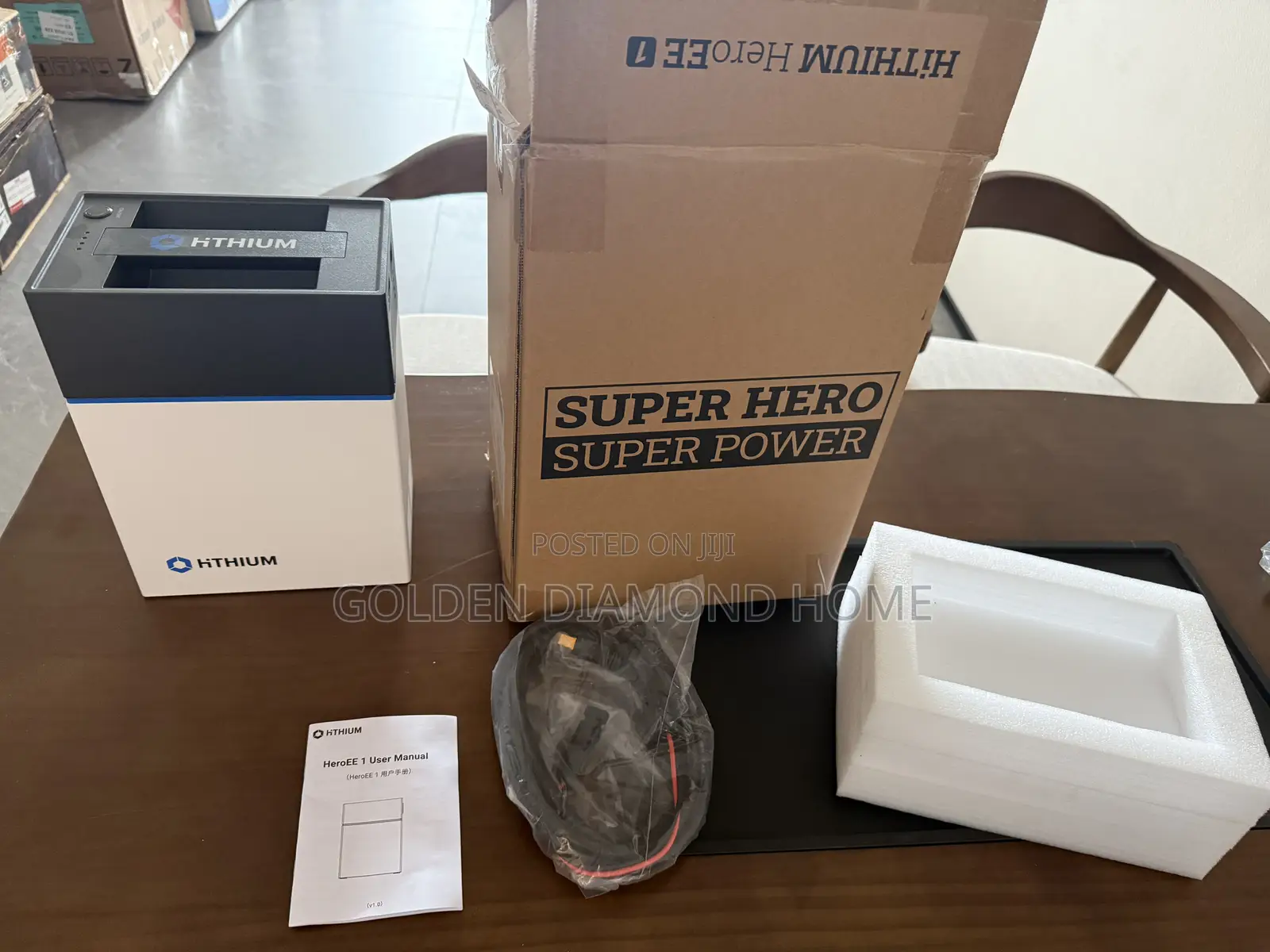 Hithium 1kwh Power Station - Solar Charge + Power for Tv/Fan/Wifi