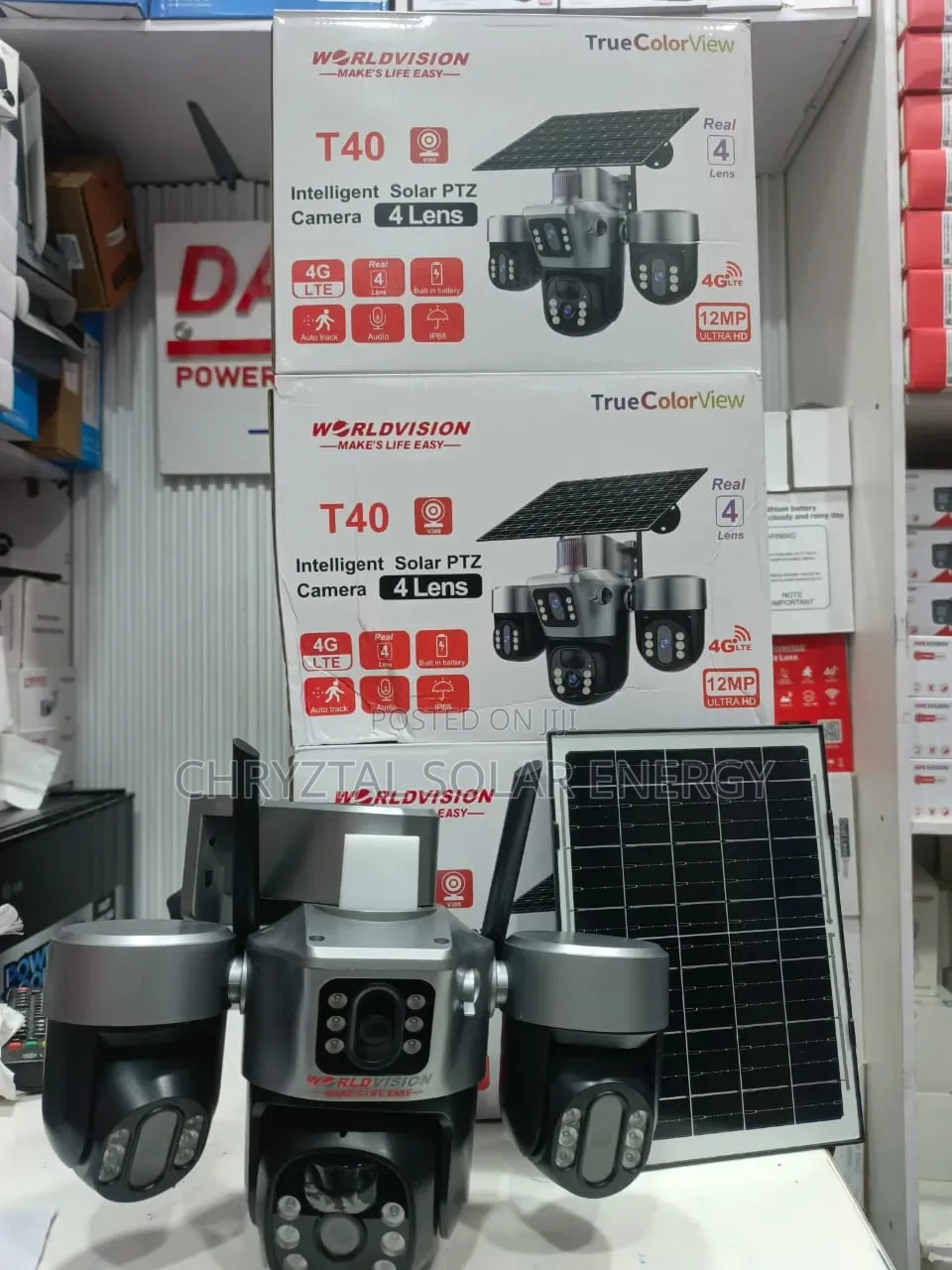 3in1 Solar Camera With 3600rotation Free Solar Panel Mobile App Sync