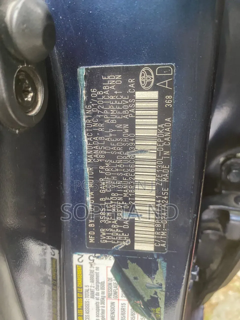Toyota Corolla 2007 Blue