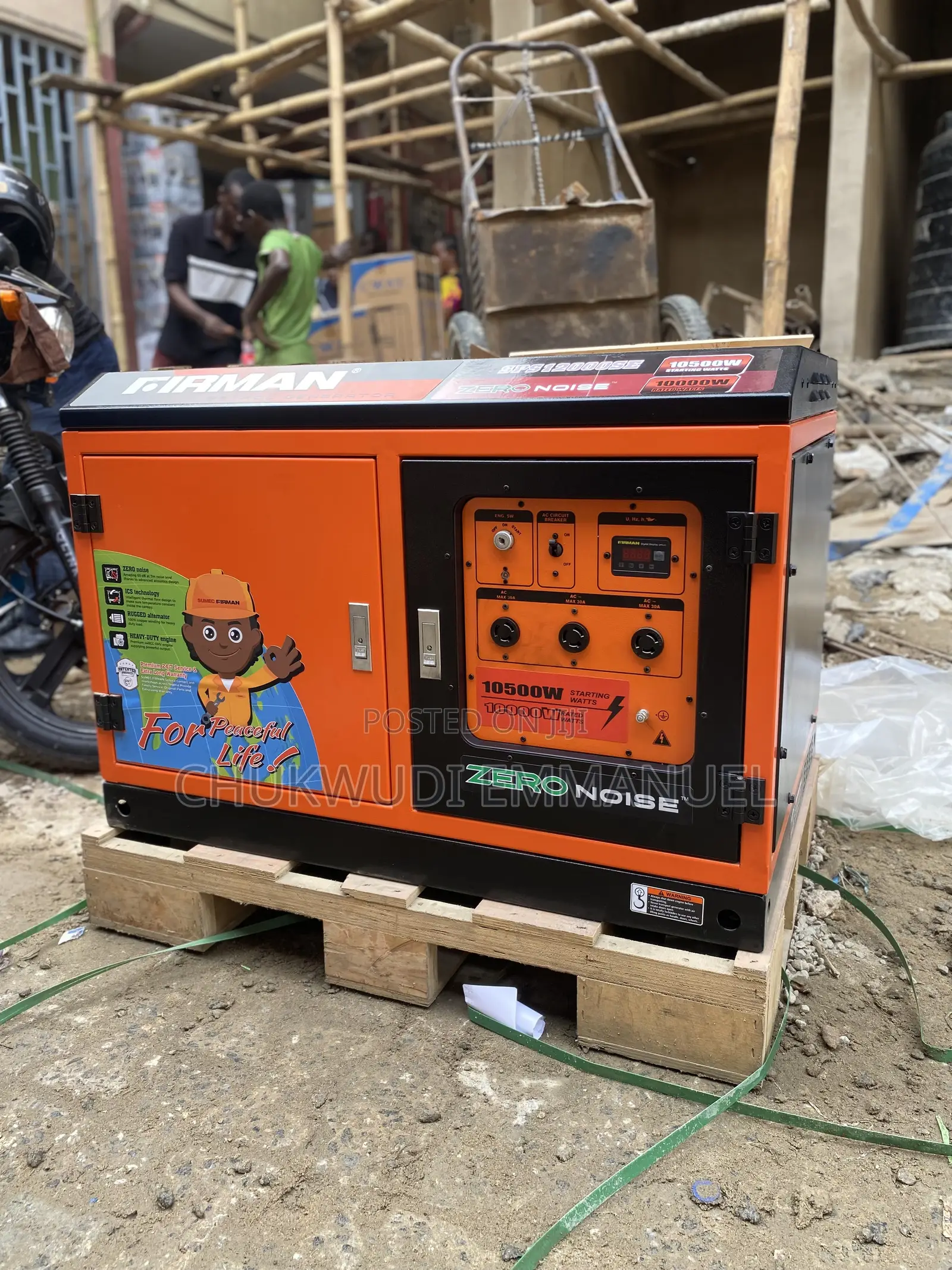 Original Fireman 10kva Soundproof Petrol Generator