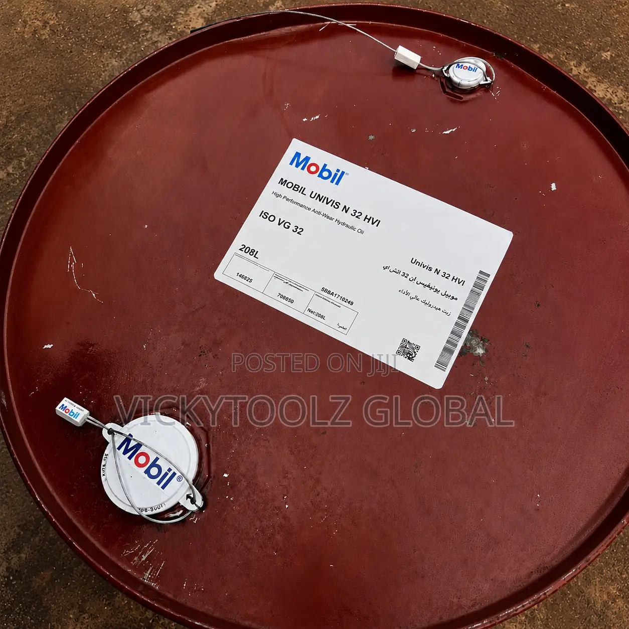 Mobil Univis N 32 Hvi Anti Wear Hydraulic Oil Iso Vg 32 Drum//205l