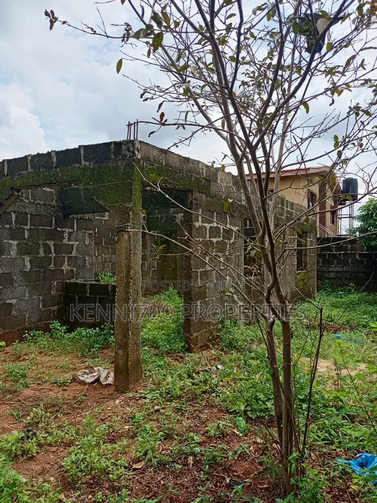 Carcass 3 Bedroom Bungalow+ 3 Self Cons In Igando Off Agric Rd