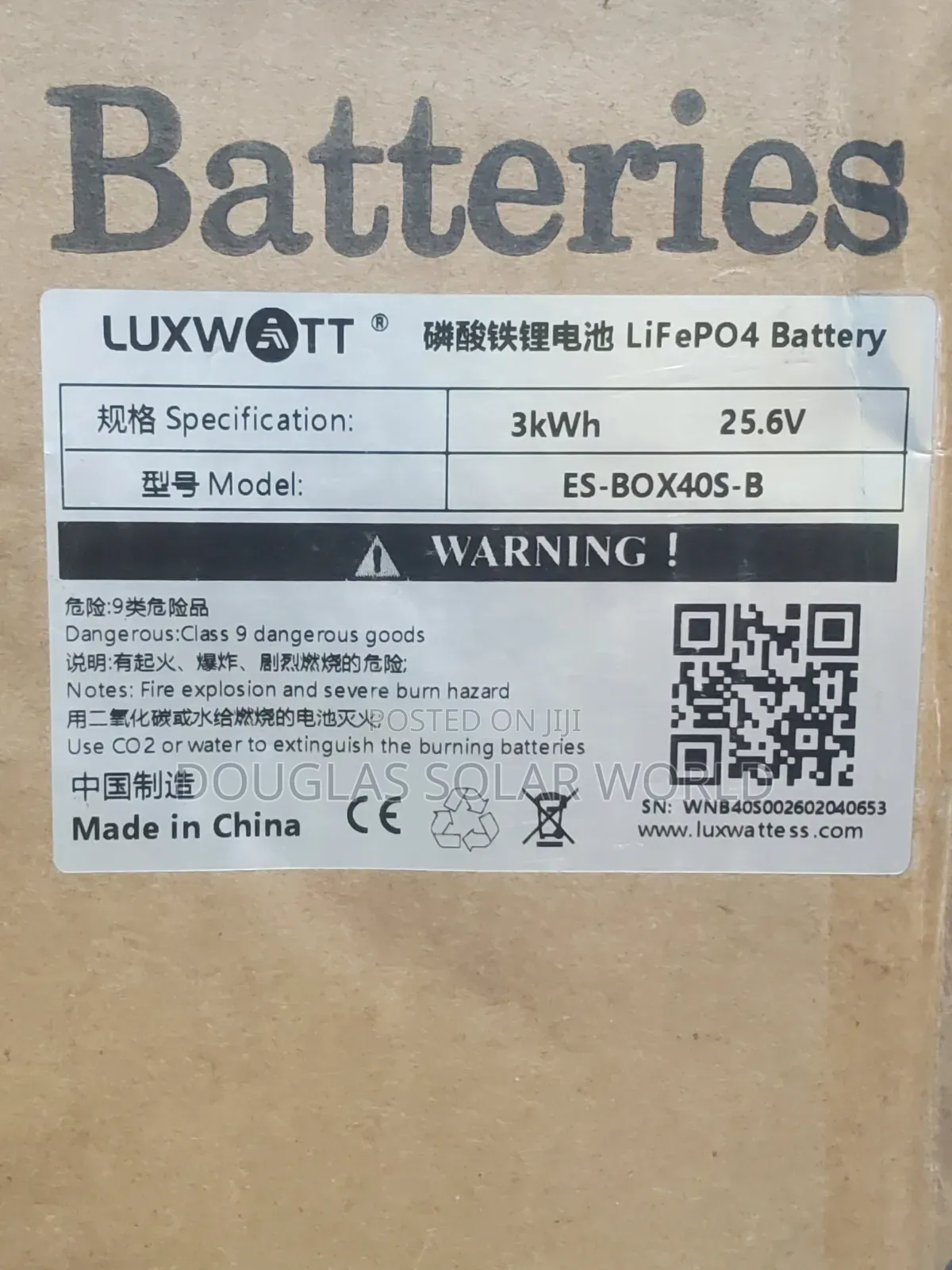 Luxwatt 3kwh 24v (25.6v) Lithium Battery