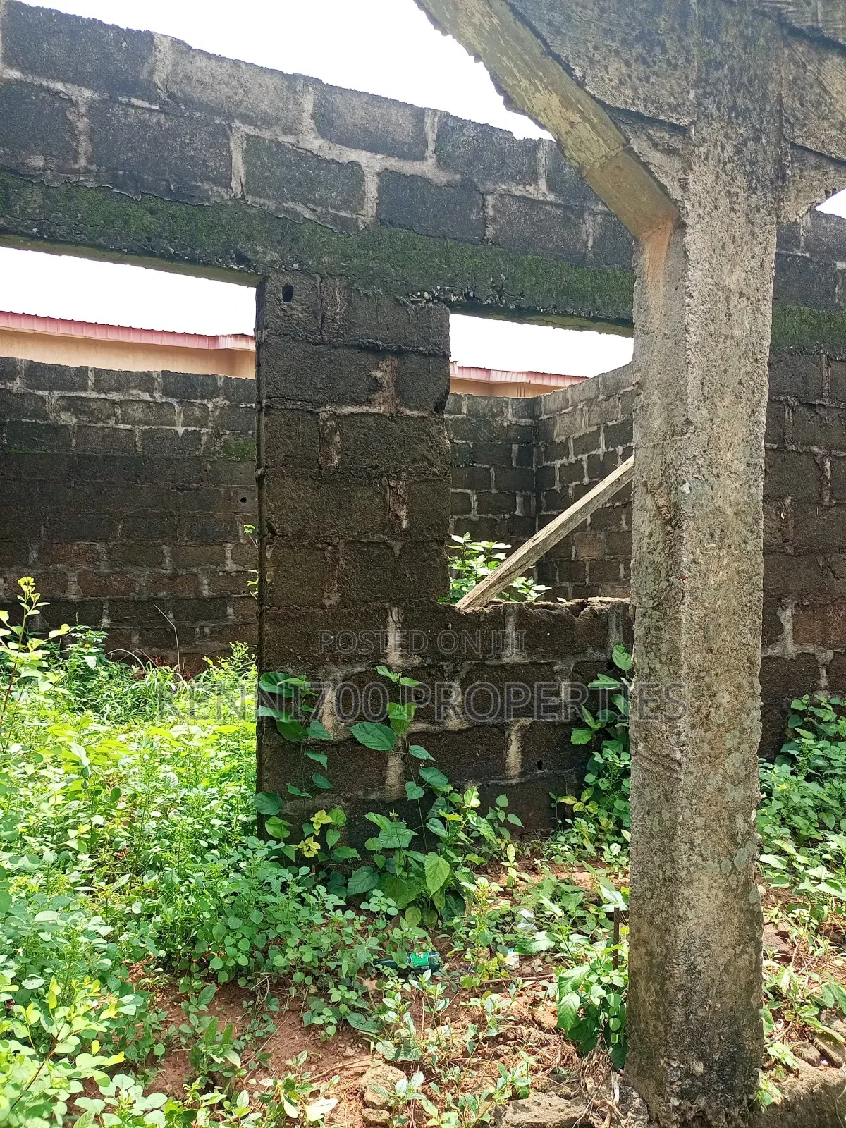Carcass 3 Bedroom Bungalow+ 3 Self Cons In Igando Off Agric Rd