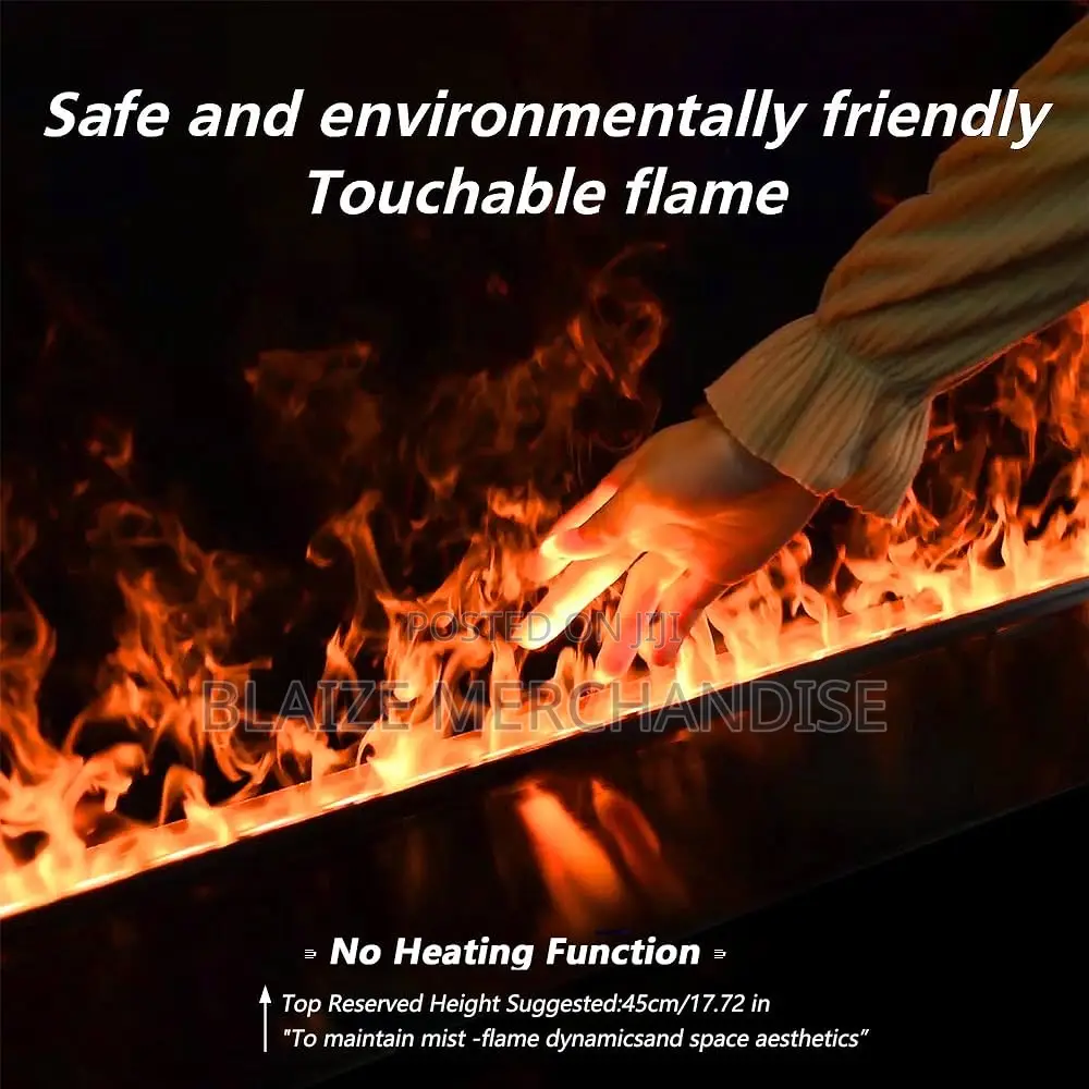Electric Fireplace 3d Water Vapor Recessed Realistic Atomized Flame