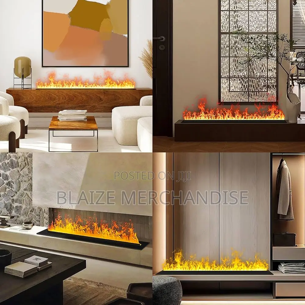 Electric Fireplace 3d Water Vapor Recessed Realistic Atomized Flame