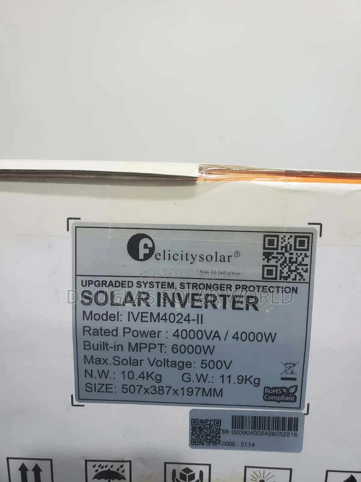 Felicity 4kva 24v Hybrid Solar Inverter (Model: Ivem4024-Ii)