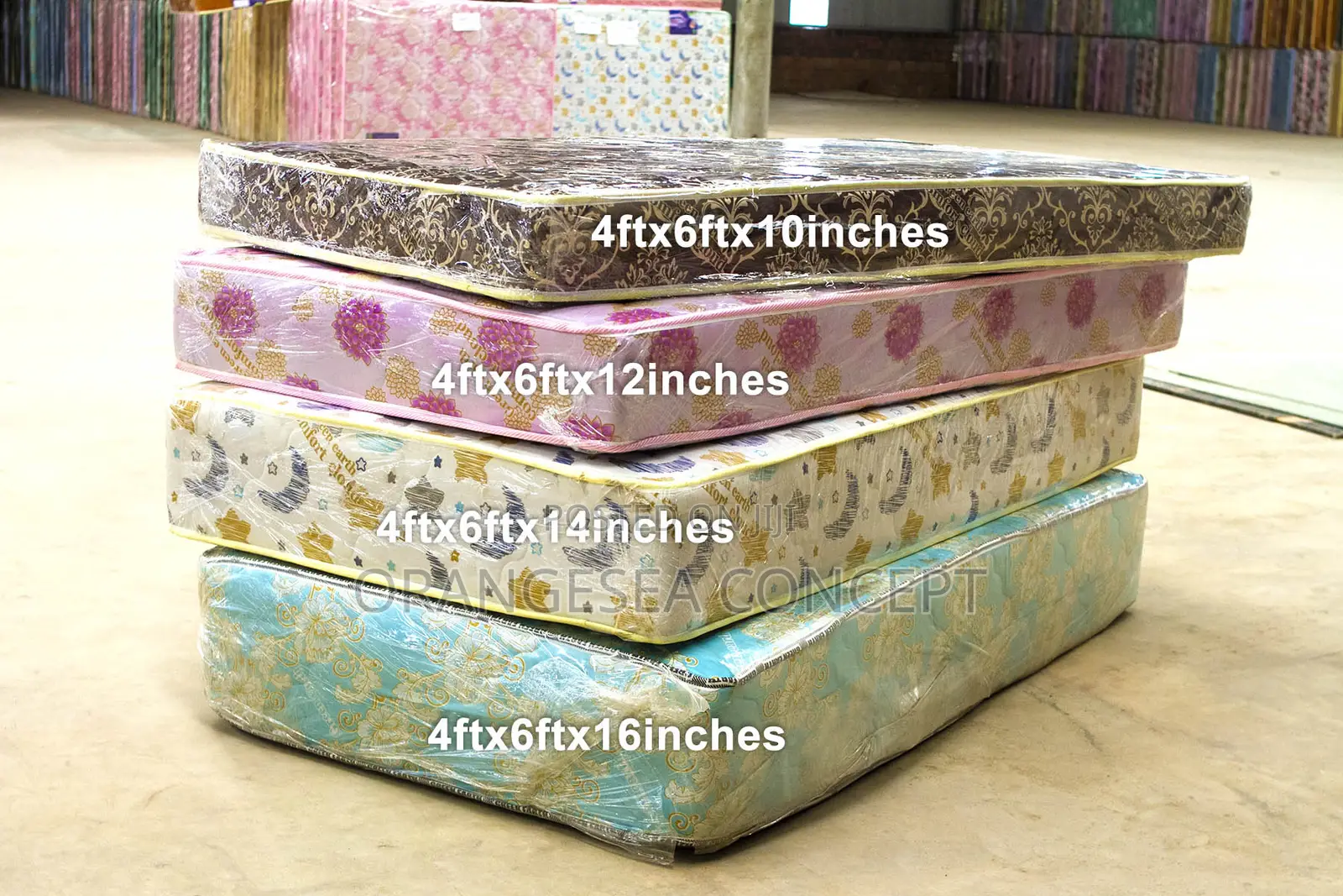 4ftx6ft (10,12,14,16) Semi Orthopaedic Mattress
