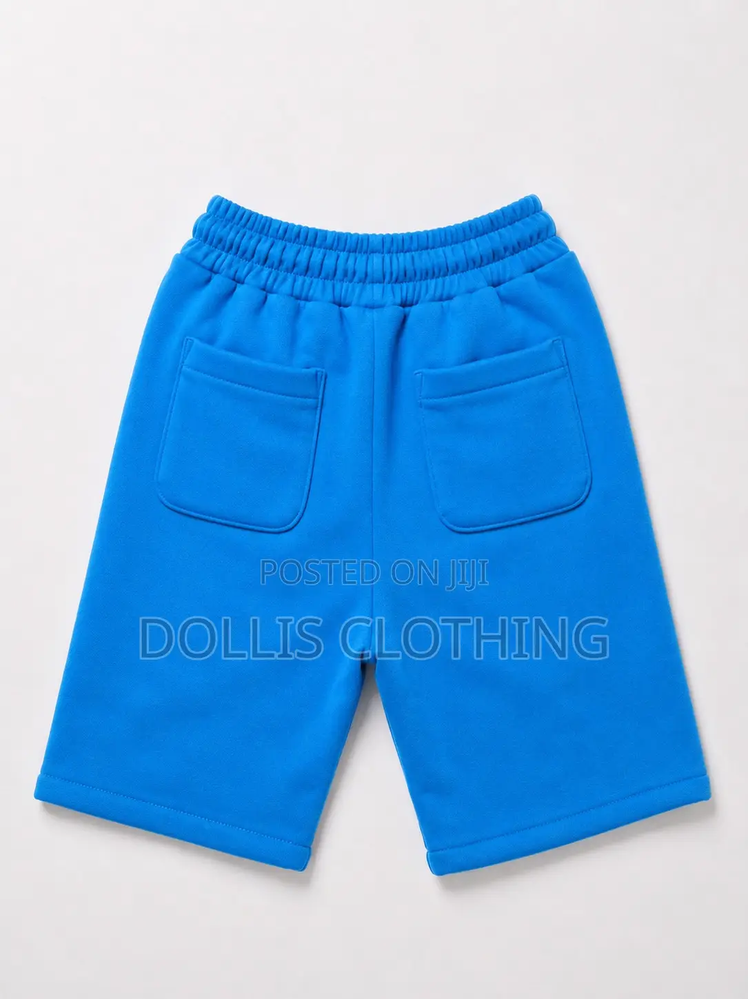 Premium Sky Blue Fleece Cargo Shorts