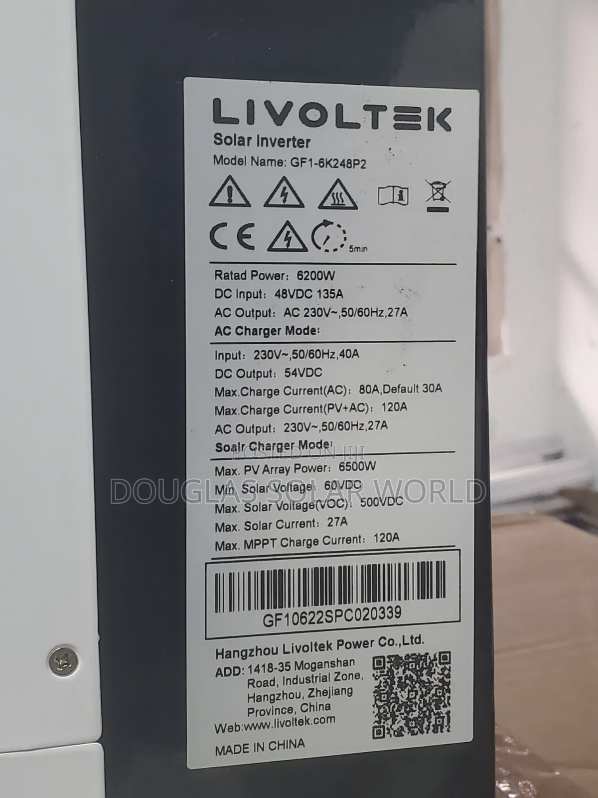 Livoltek 6.2kva 48v Hybrid Solar Inverter (