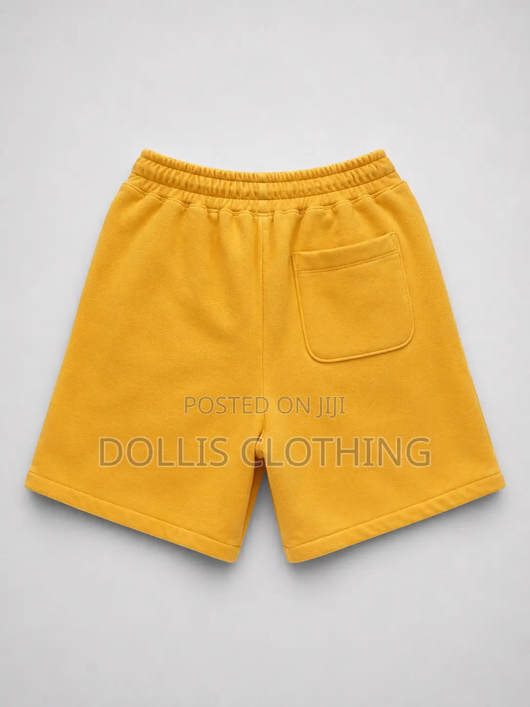 Mustard Yellow Fleece Lounge Shorts
