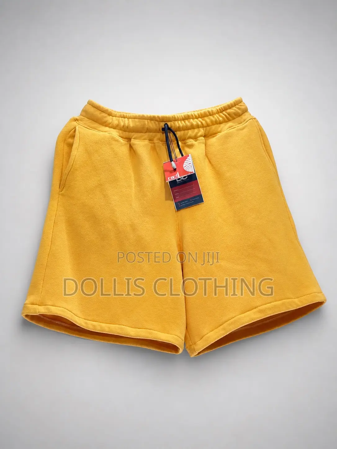 Mustard Yellow Fleece Lounge Shorts
