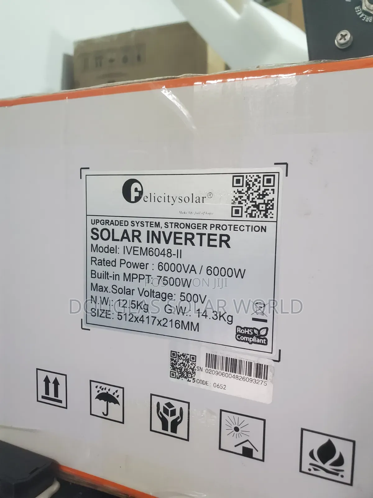 Felicity Solar 6kva 48v Hybrid Inverter (Model: Ivem6048-Ii)