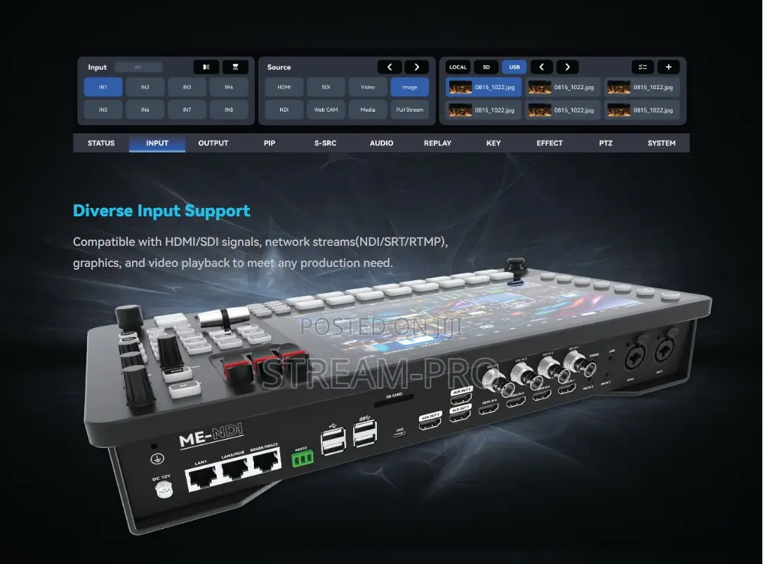 Sprolink Neolive Me-Ndi 8 Channels Ndi Production Switxher