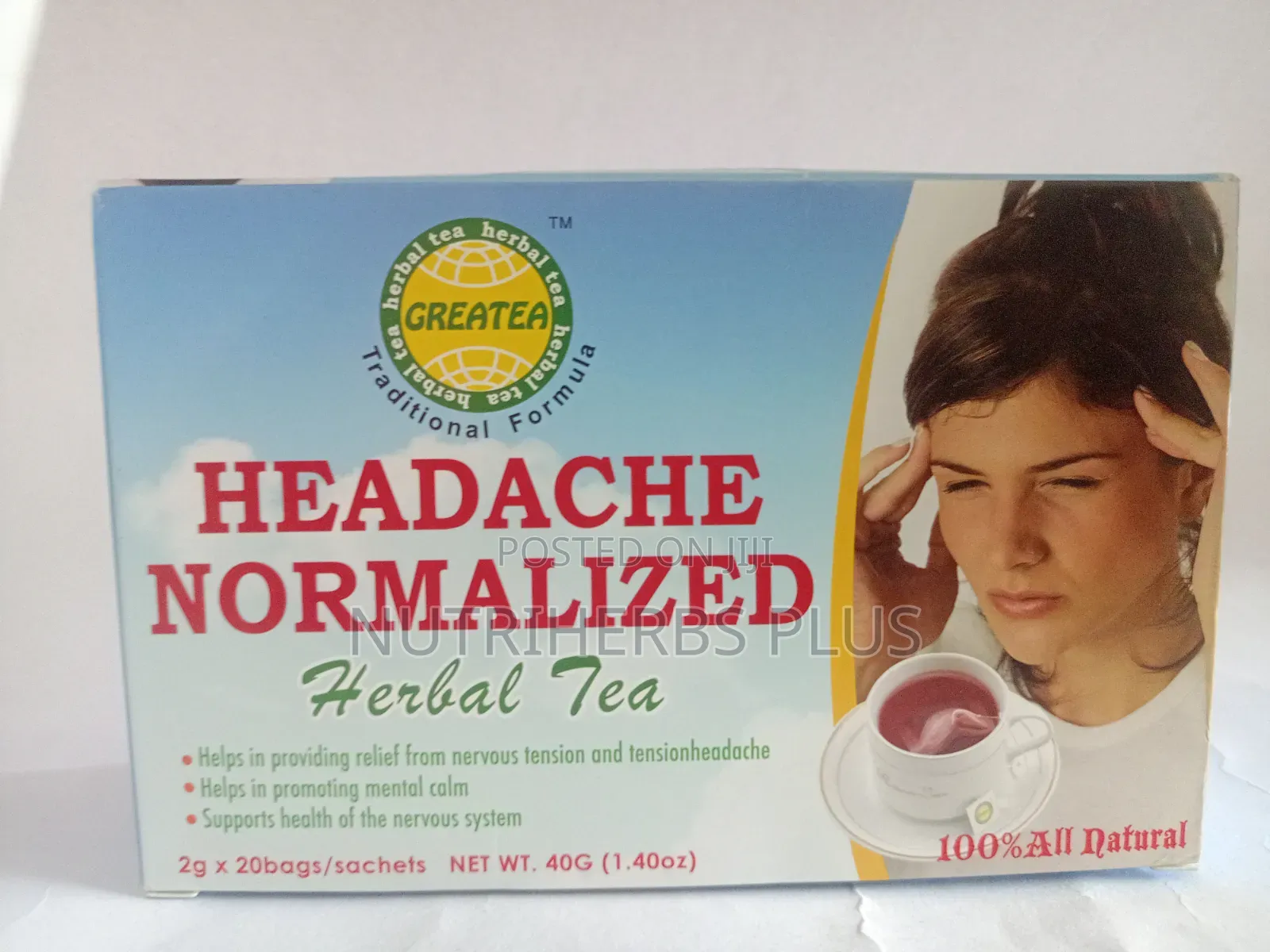 Greatea Headache Normalized Tea: Helps in Promoting Mental Calm