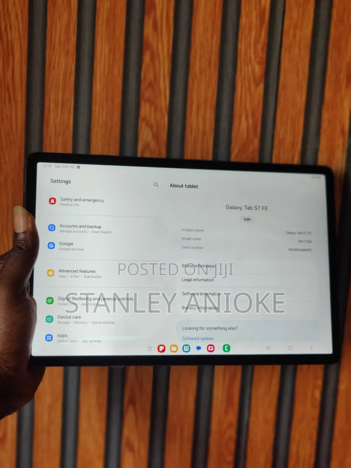 Samsung Galaxy Tab S7 FE 64 GB Black