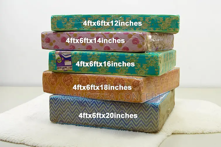 6ftx7ft (12 ,14, 16,18, 20 ), Semi Orthopaedic Mattress.