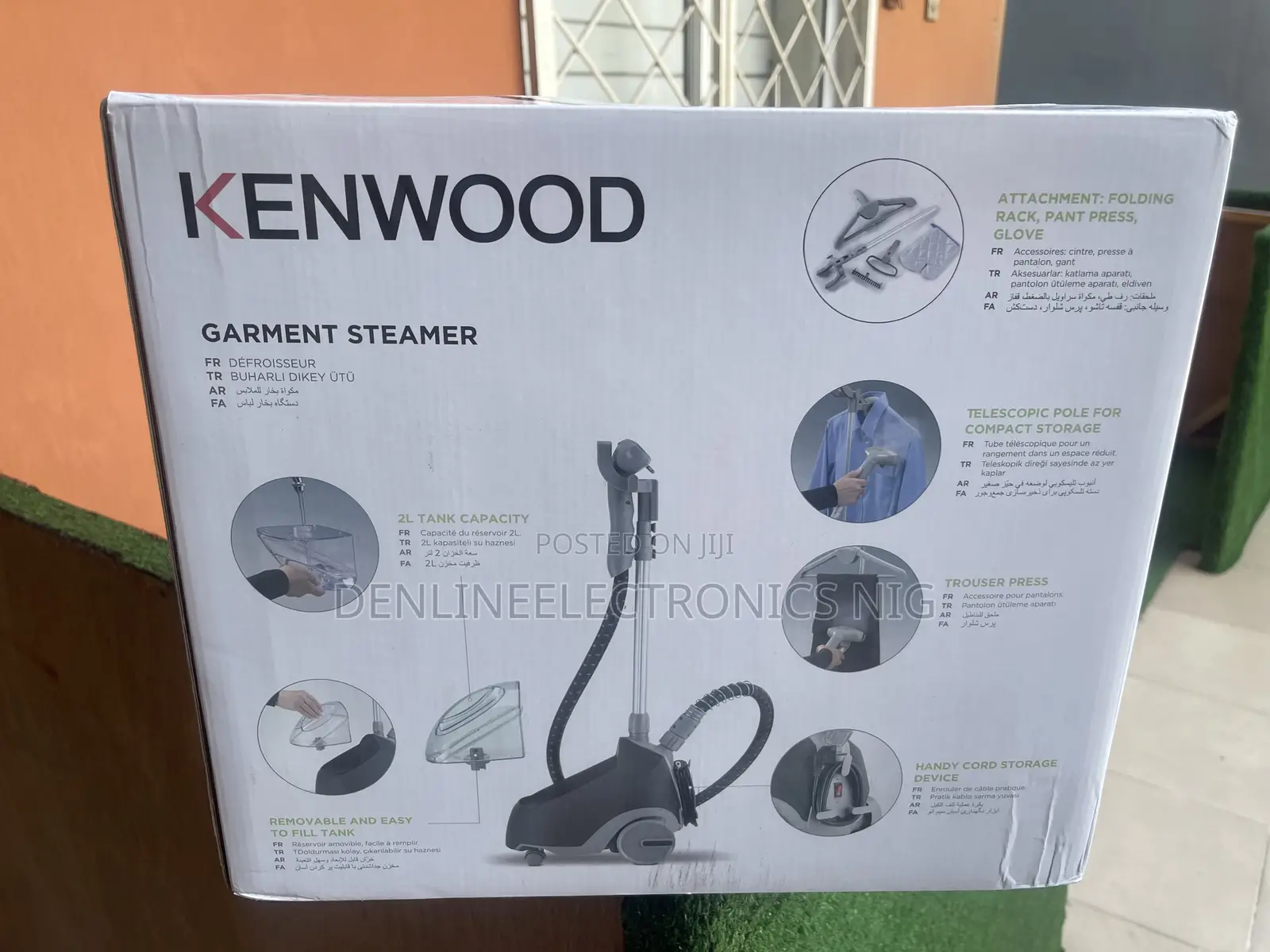 Original Kenwood Garment Steamer 2 Liters 1500watts