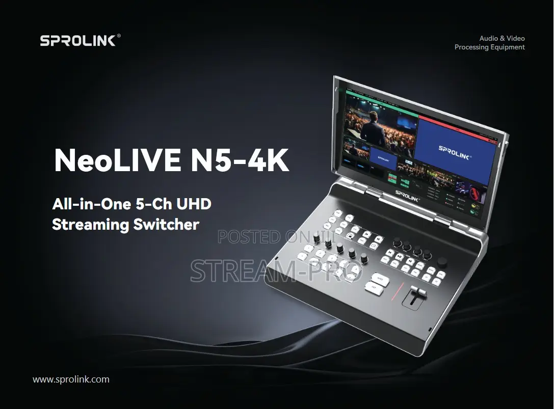 Sprolink Neolive N5- All-in-One 5 Channels Uhd Streaming Switcher