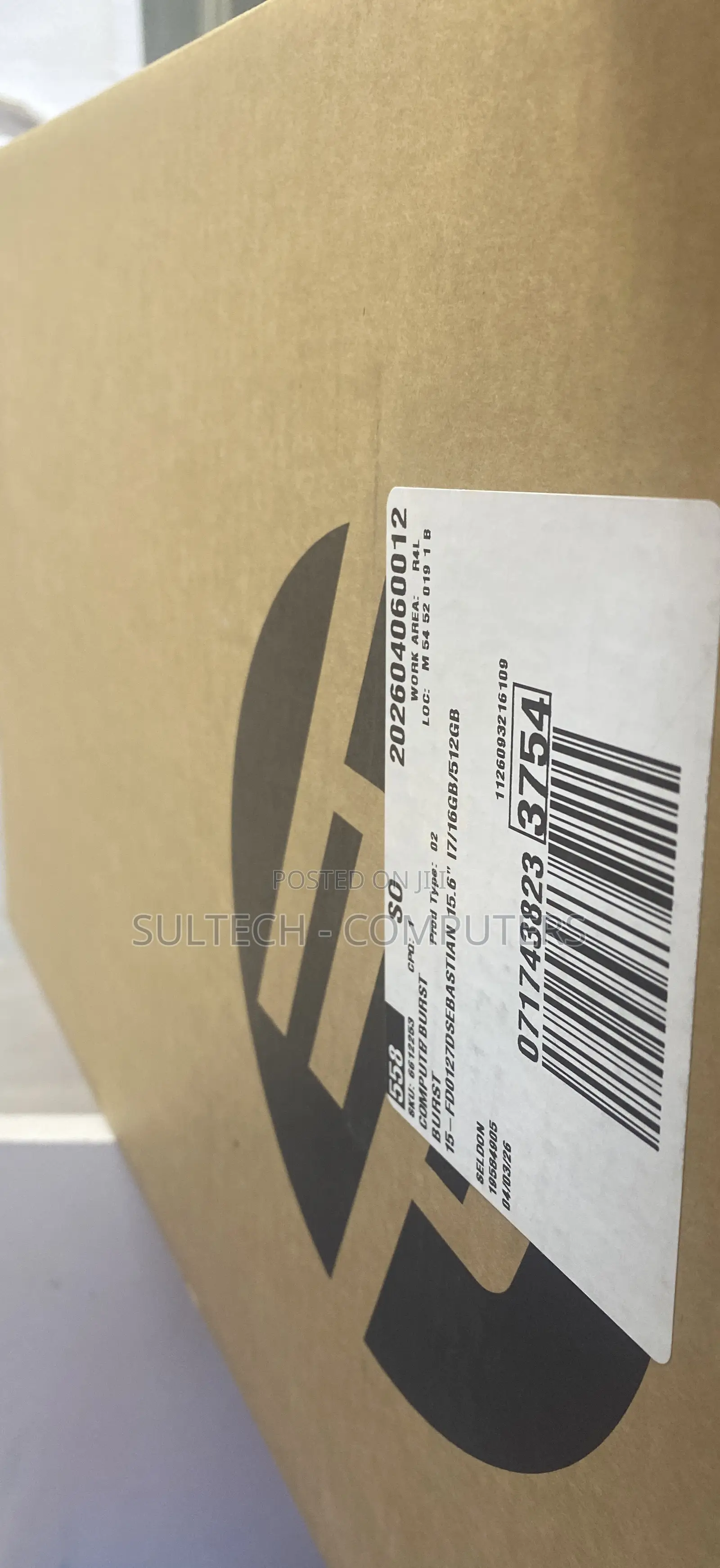 New Laptop HP 15 16GB Intel Core 7 SSD 512GB
