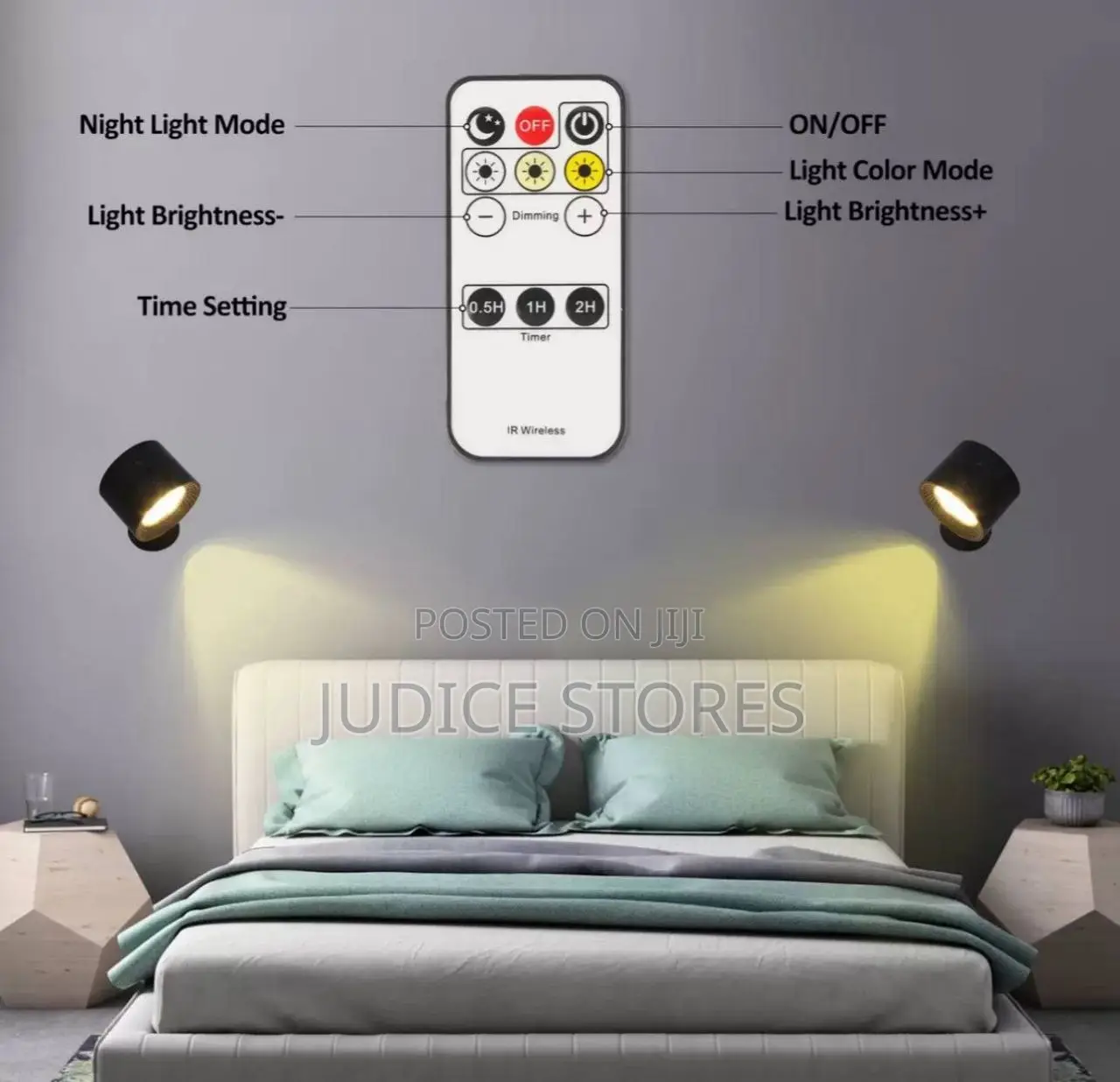 Led Wall Lamp Touch Control Ir Remote