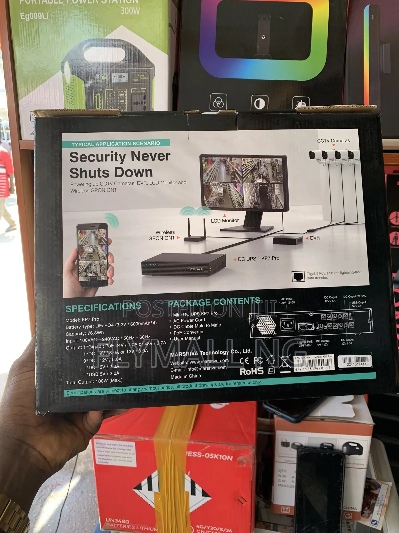 Marsriva Kp7 Pro Smart Mini Dc Ups