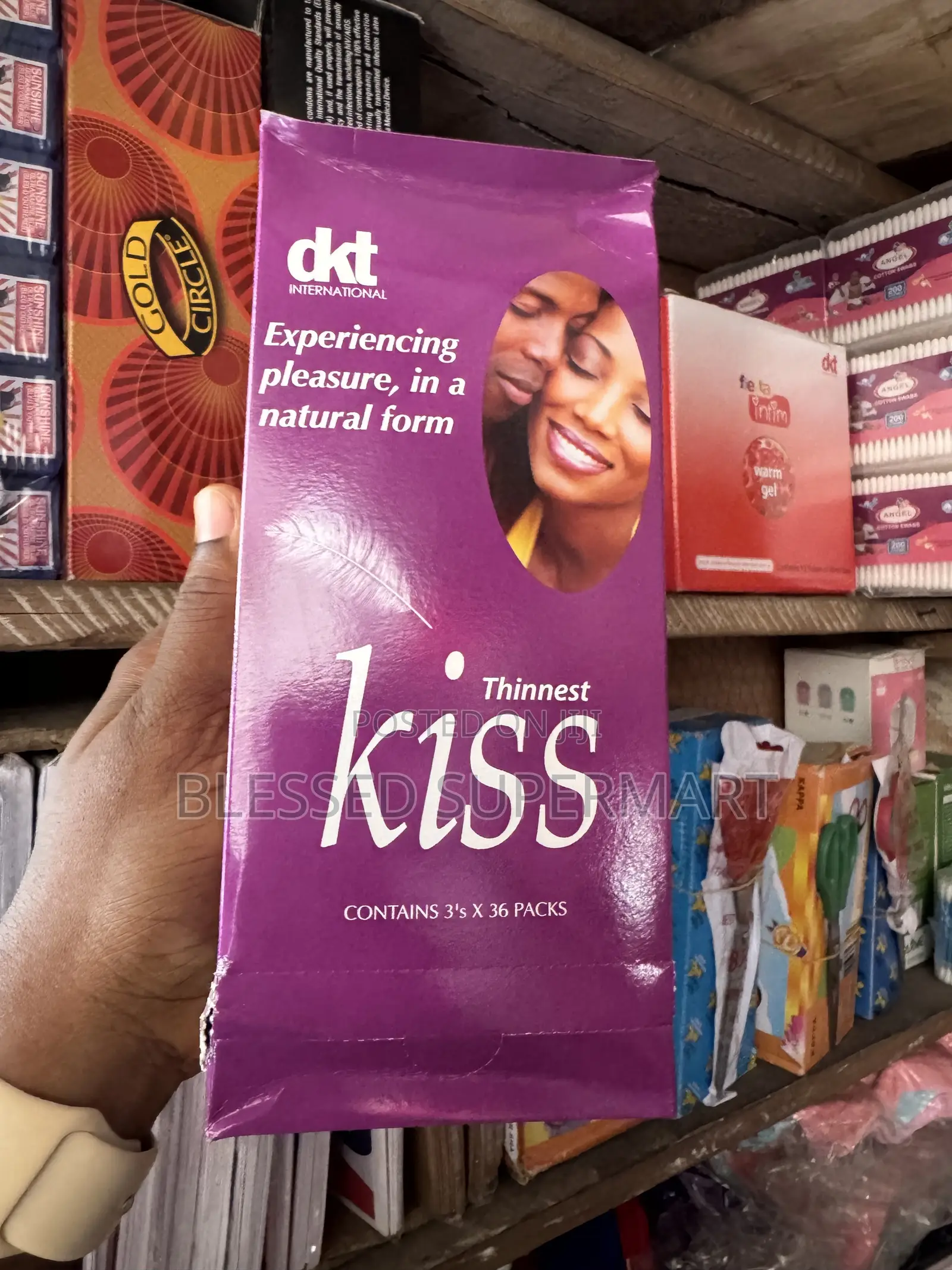 Kiss Condom 3’S X 36 Packs and Kiss Lube (Big)