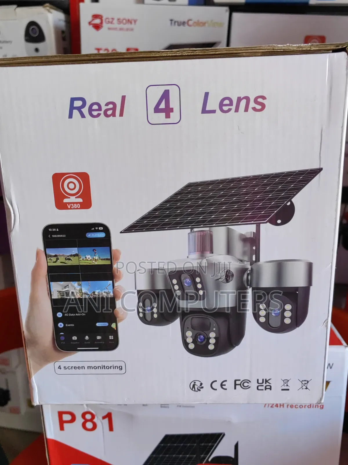 Gz Sony T40 V380 4g Real 4 Lens PTZ Camera