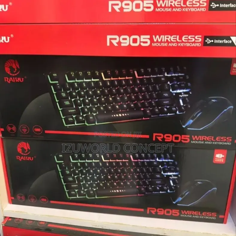 Wireless RGB Keyboard Light and Mouse