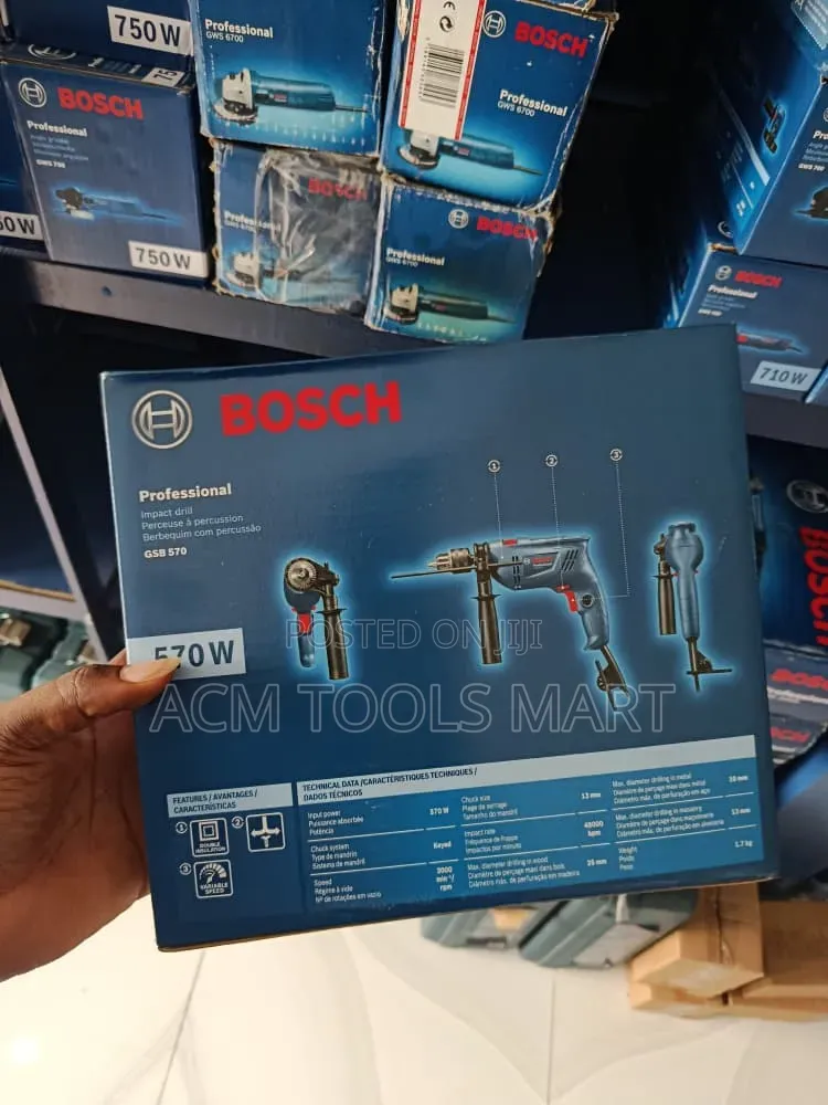 Bosch GSB 570 Professional Electric Impact Drill – 570w (13mm)