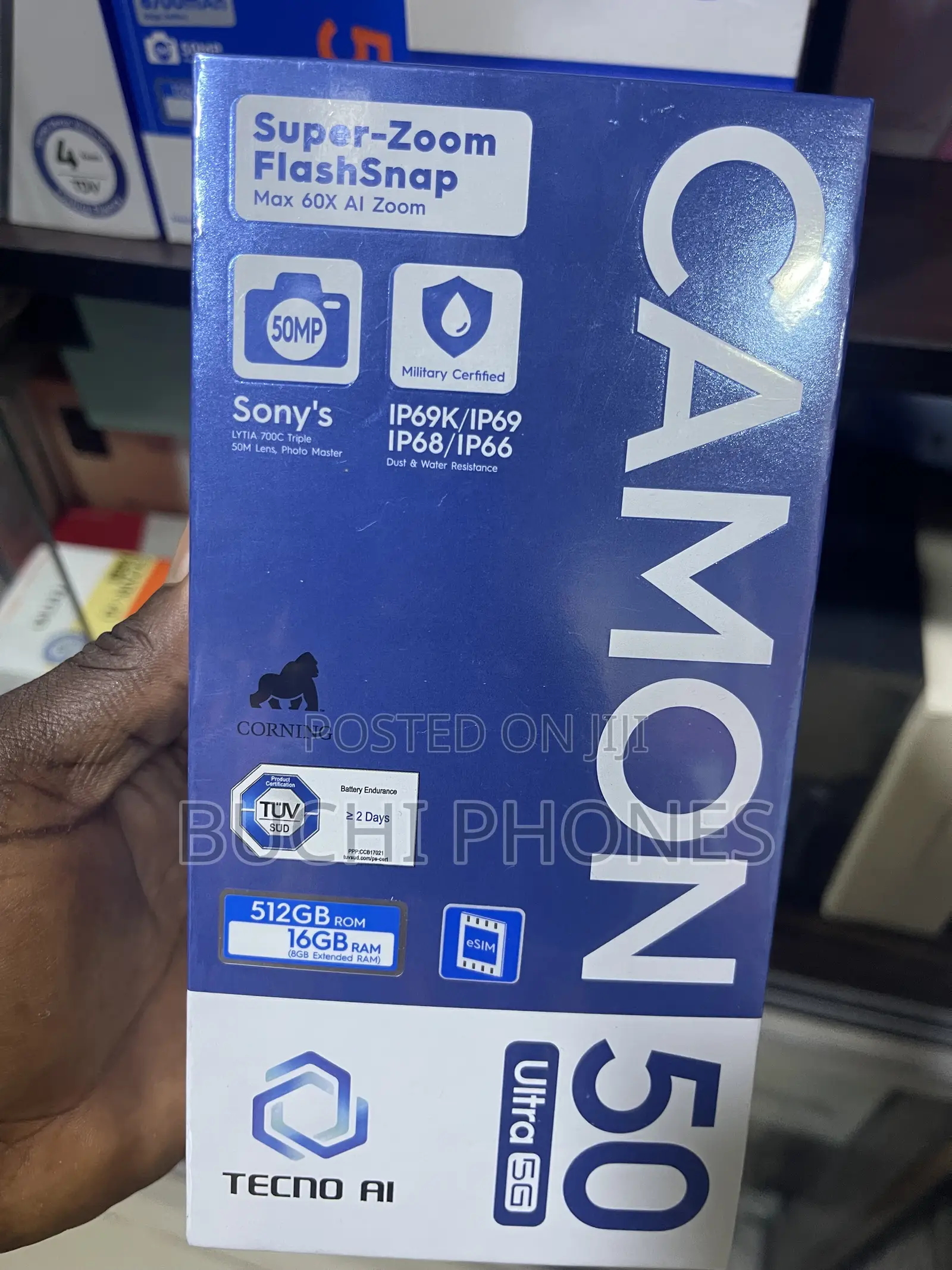 New Tecno Camon 50 Ultra 512 GB Black