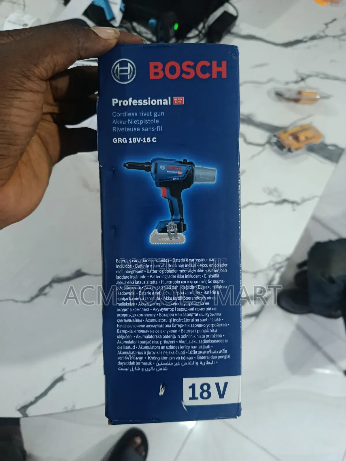 Bosch GRG 18v-16 C Cordless Battery Rivet Gun – 18v Brushless