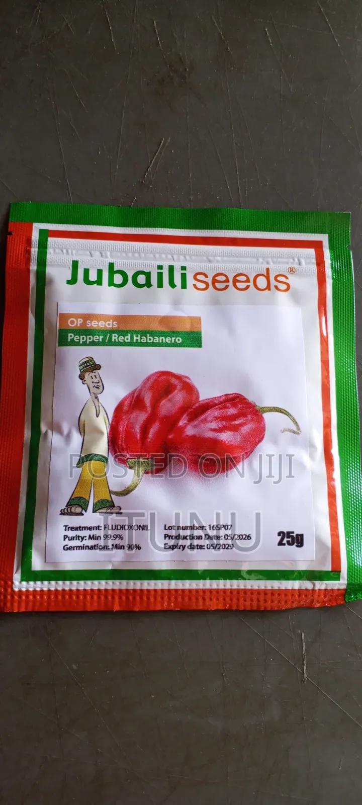 Habanero Pepper Seeds (Red Rodo) 25g, 100g