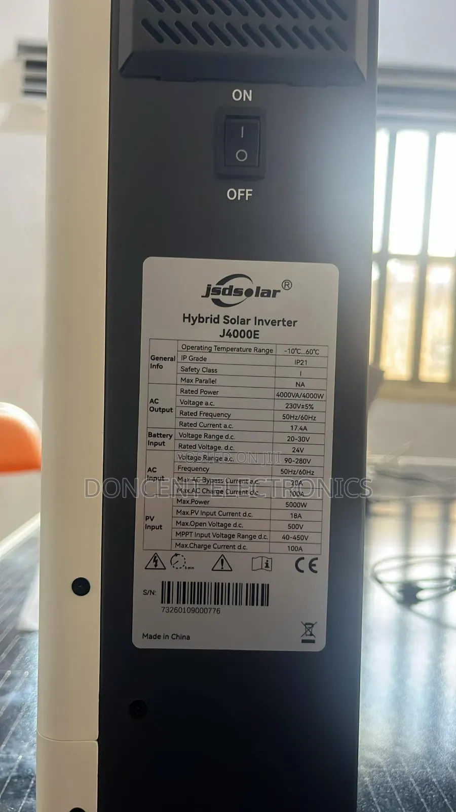 Jsdsolar 4kva 24v Hybrid Inverter With Inbuilt Monitoring