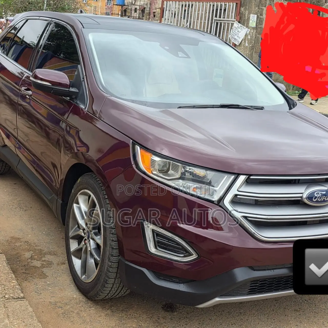 Ford Edge Titanium AWD 2018 Burgundy