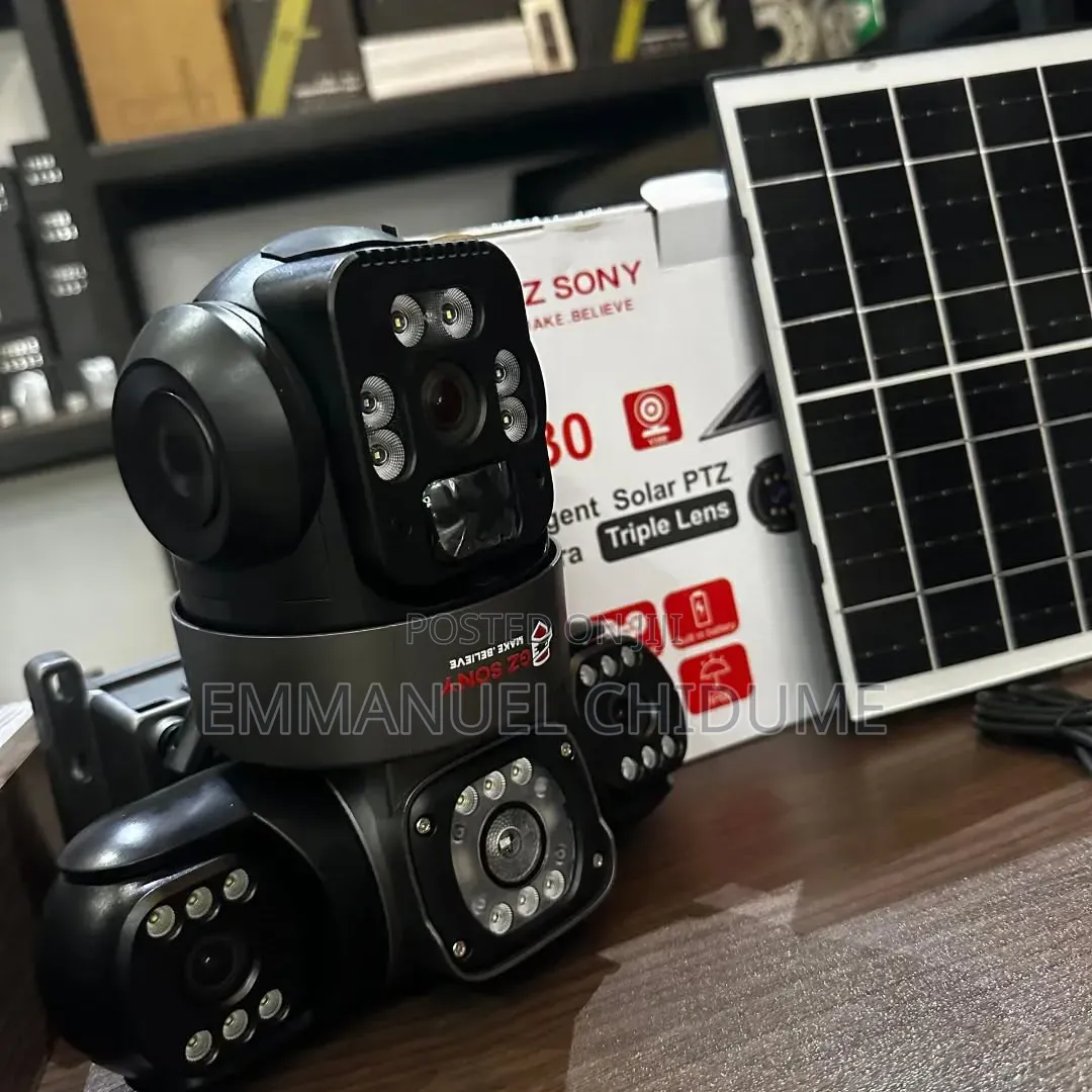 Intelligent Solar PTZ Camera ( Triple Lens)